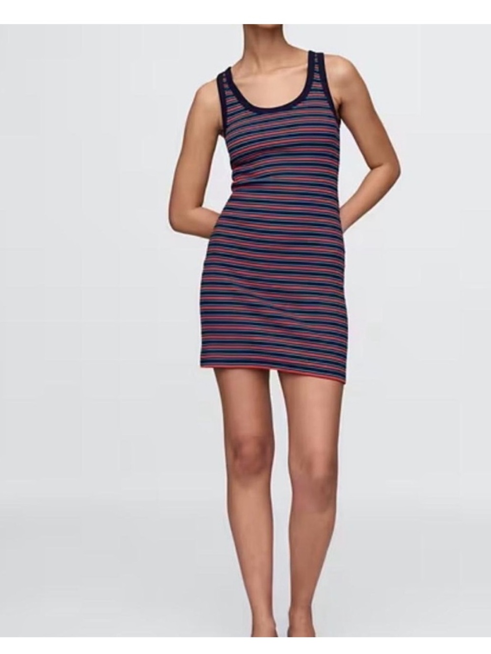 Gap Dress - Rib Mini Tank Dress
Navy blue & red stripe NWT